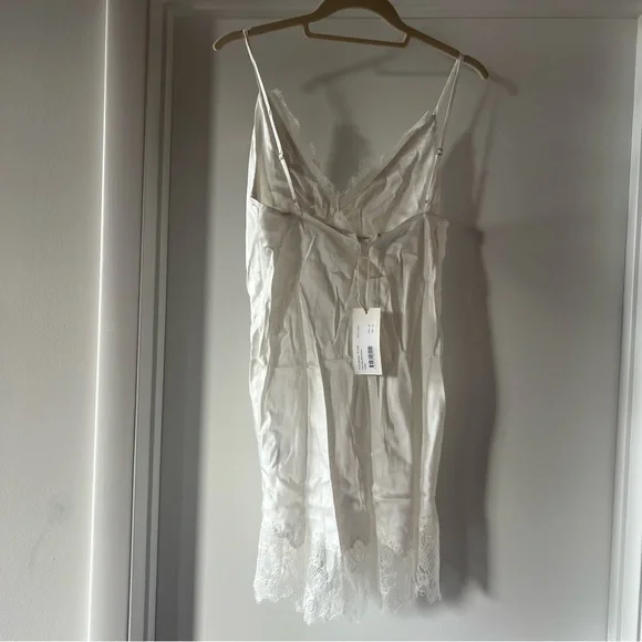 Shona Joy Lustre Lace Slip Mini Dress - Ivory - Picture 8 of 8